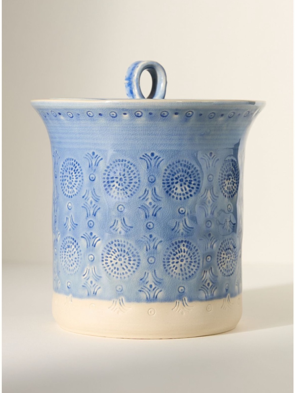 Anthropologie Old Havana Portuguese Stoneware Canister